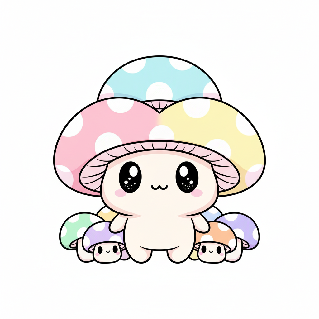 How to Draw Mushrooms example 5