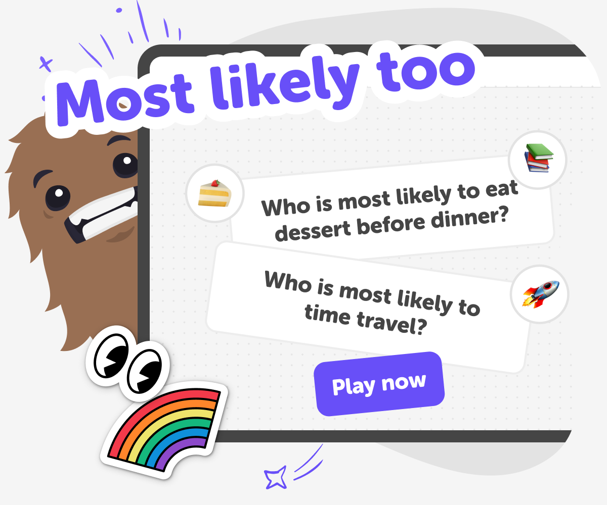 Most Likely To Game for kids – 200 free most likely to questions hero