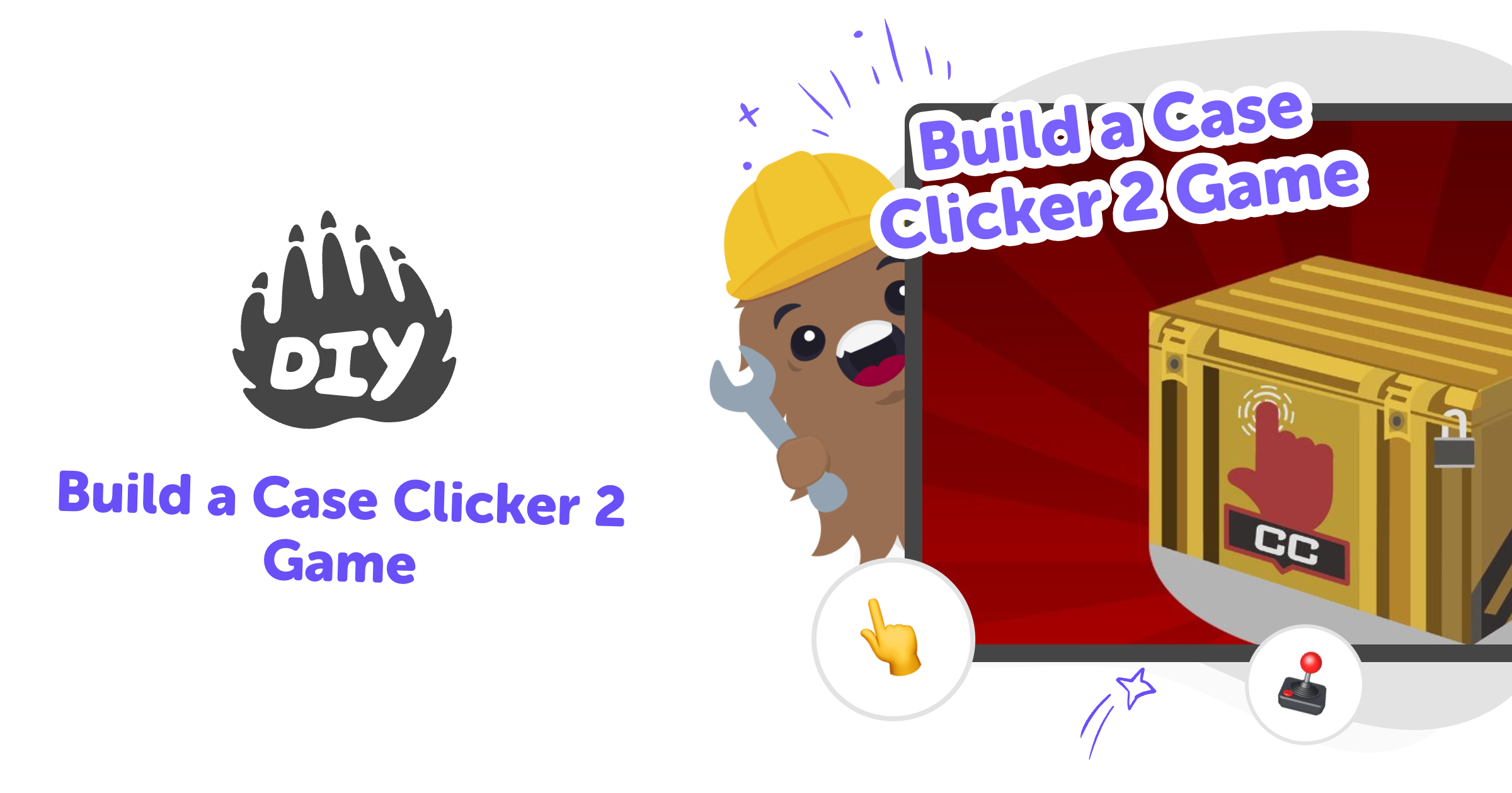 Build a case clicker 2 game with creative coding