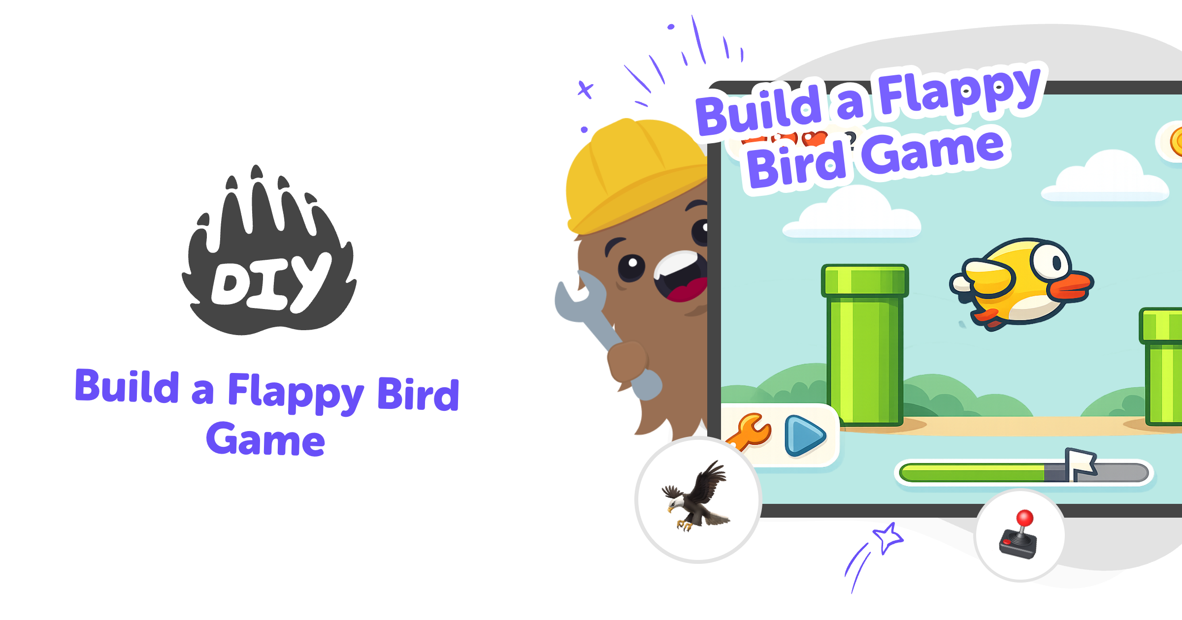 Build a flappy bird game with guided creative coding