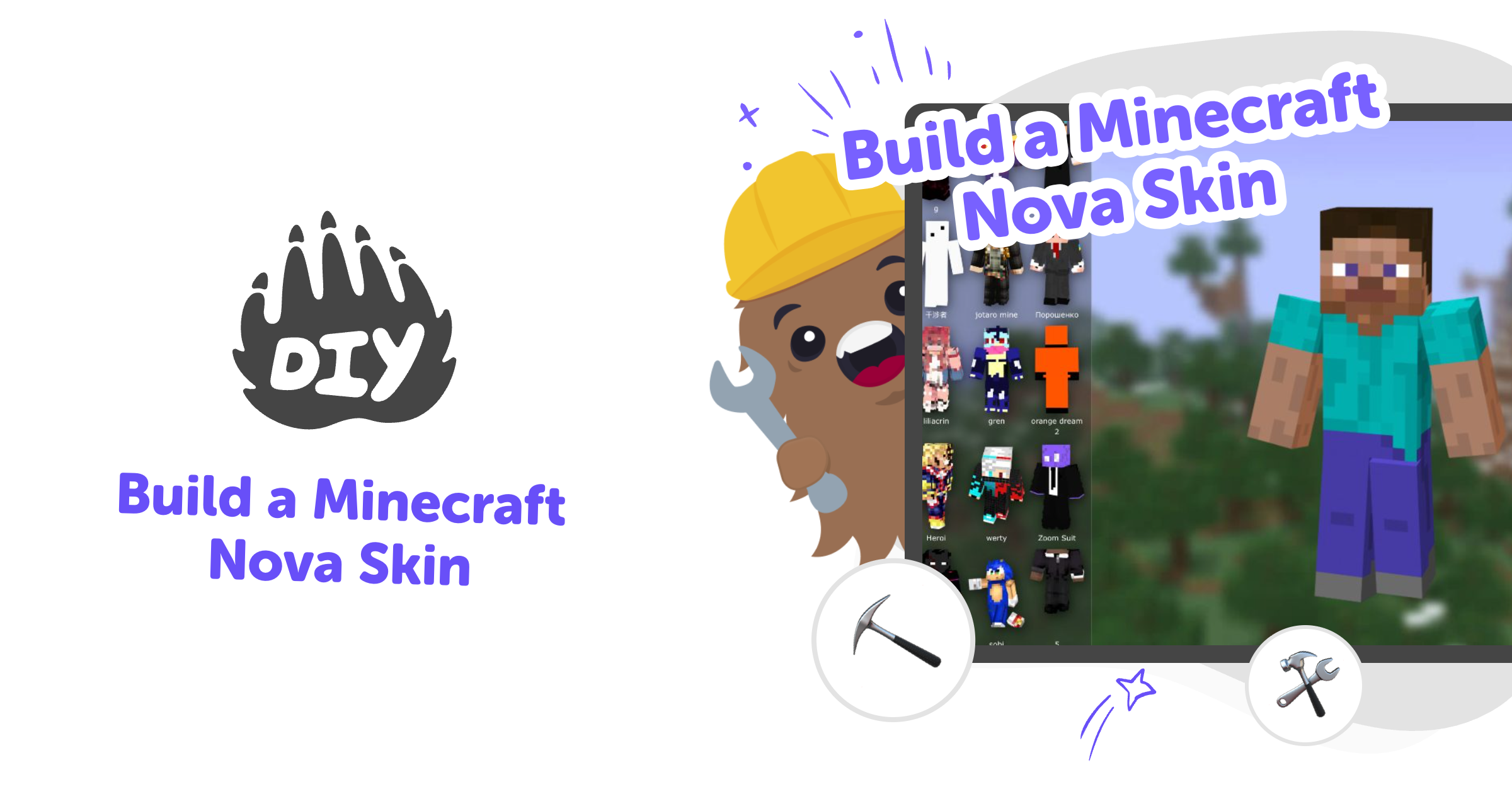 Build a Minecraft Nova Skin | Creative Kids Tool