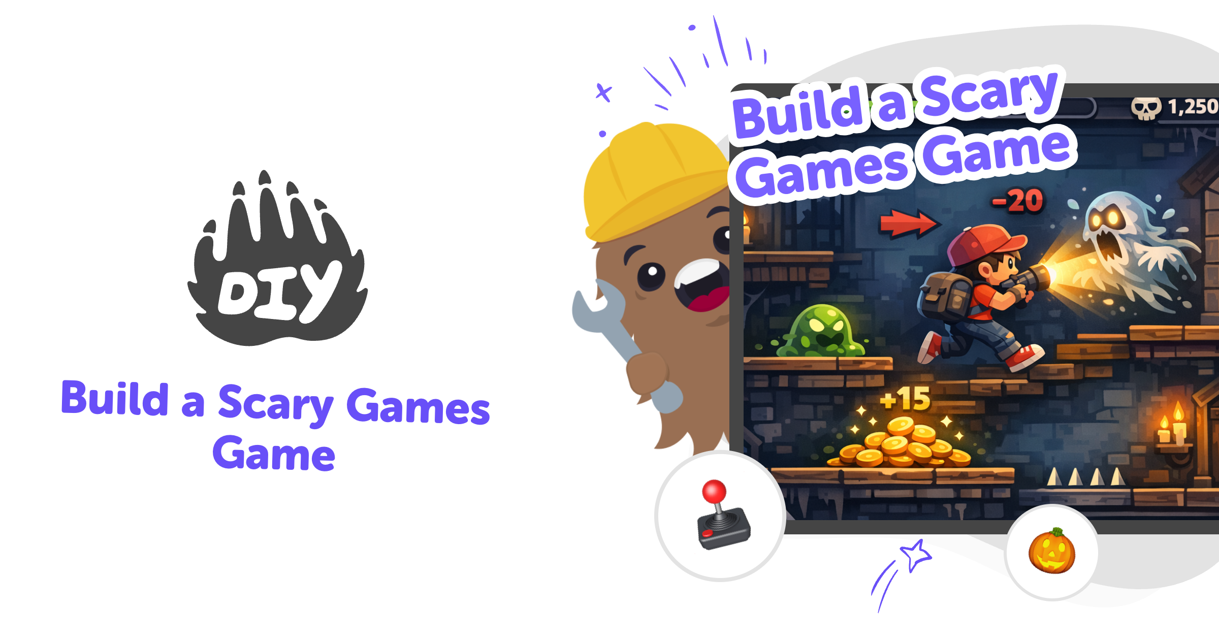 Build a scary games game with guided creative coding