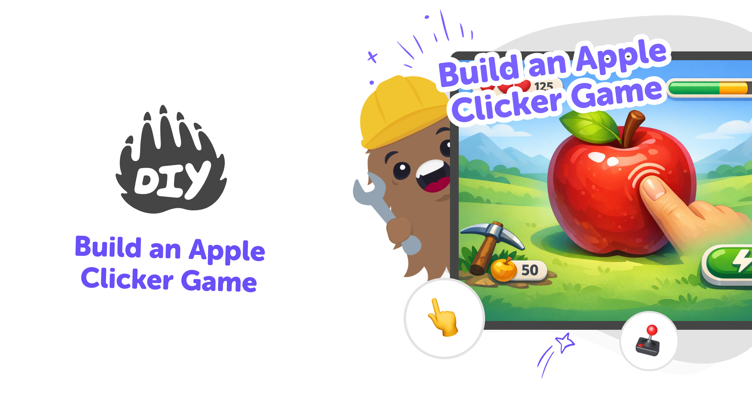 Build an apple clicker game with creative coding
