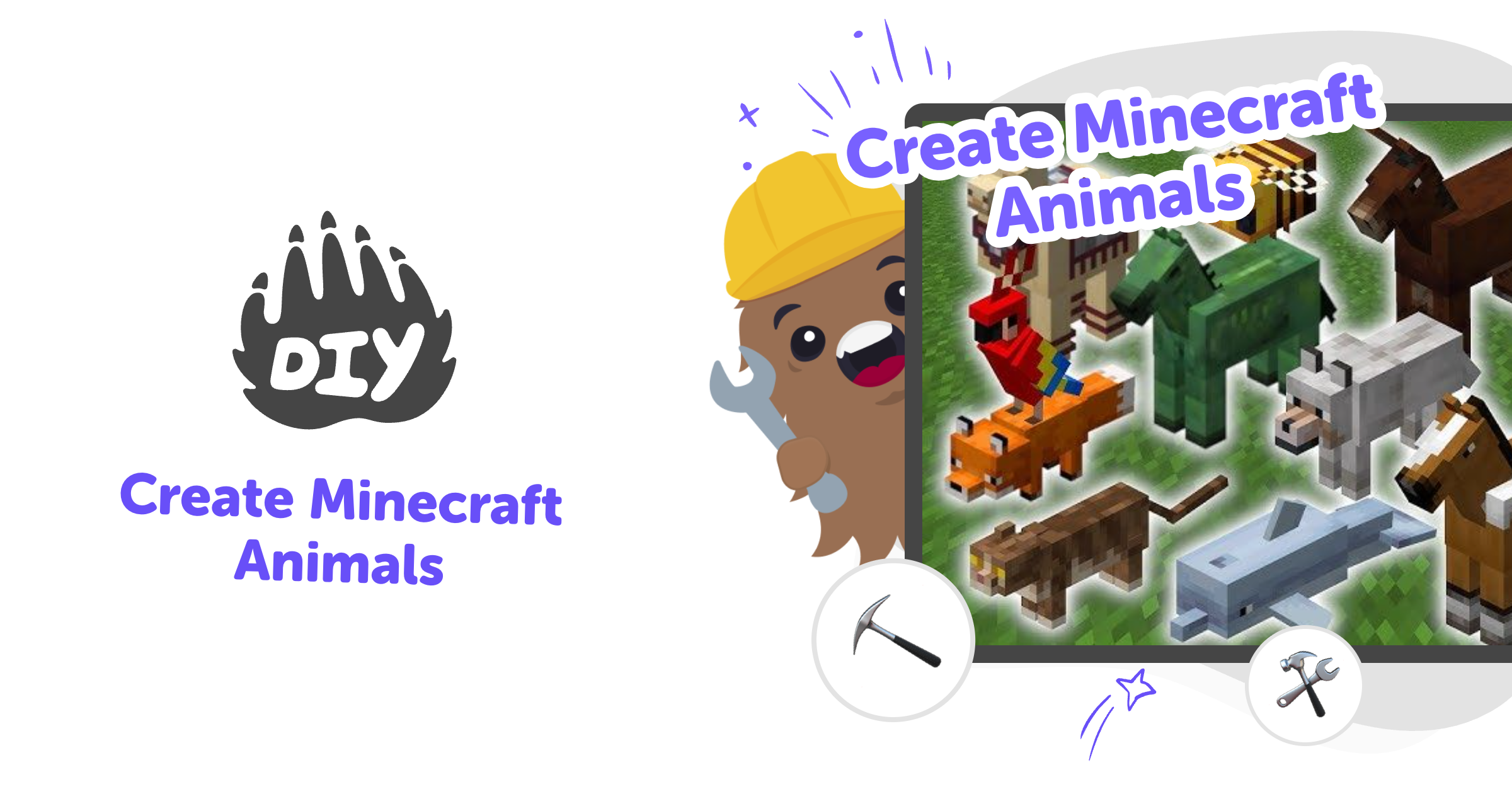 Create Minecraft Animals | Creative Kids Coding