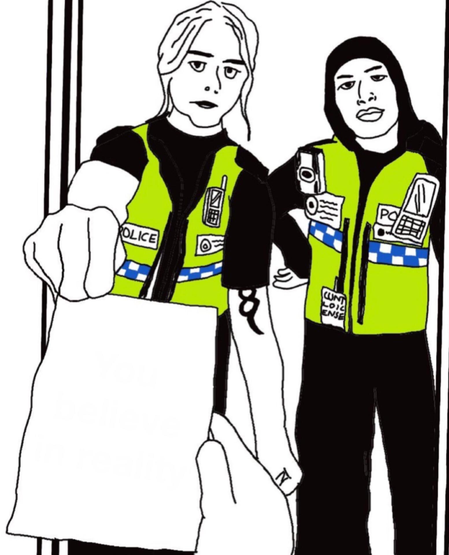 British Police at your door