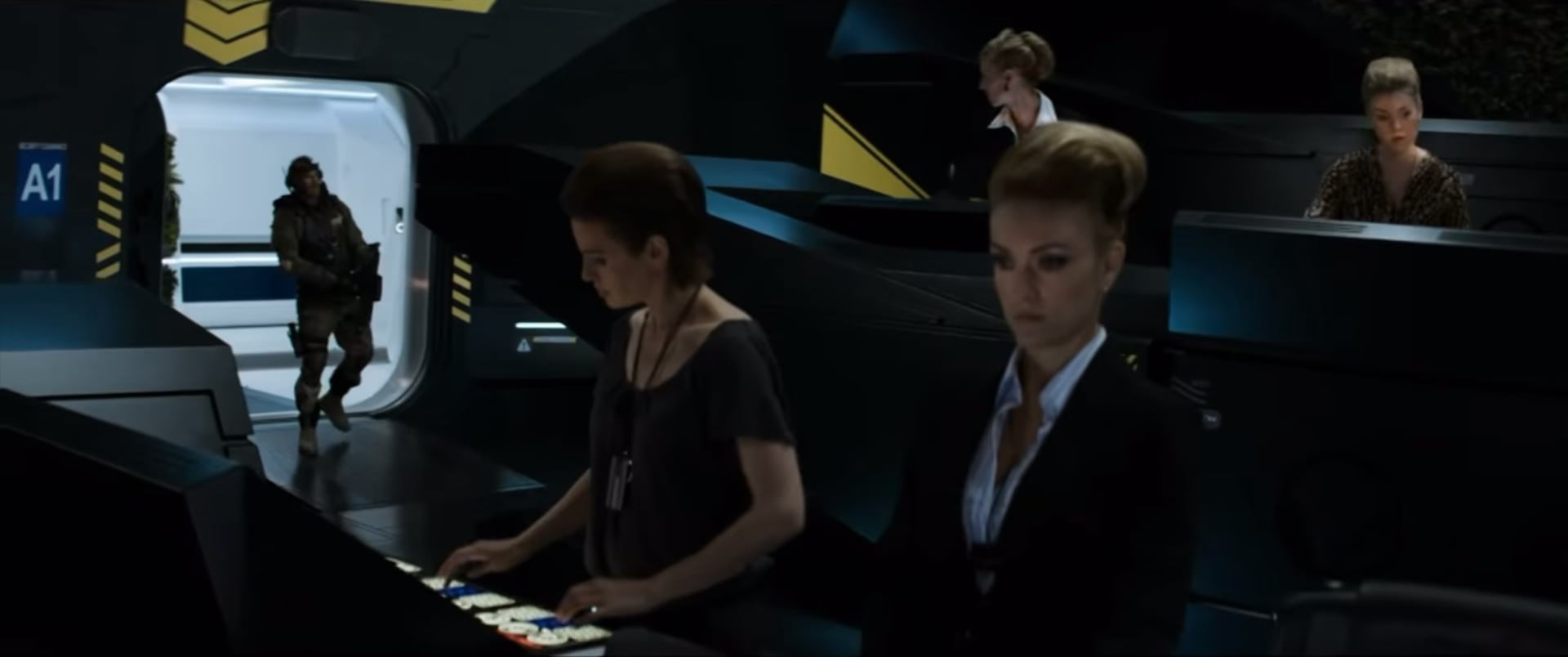 Merc tossing a grenade from Elysium