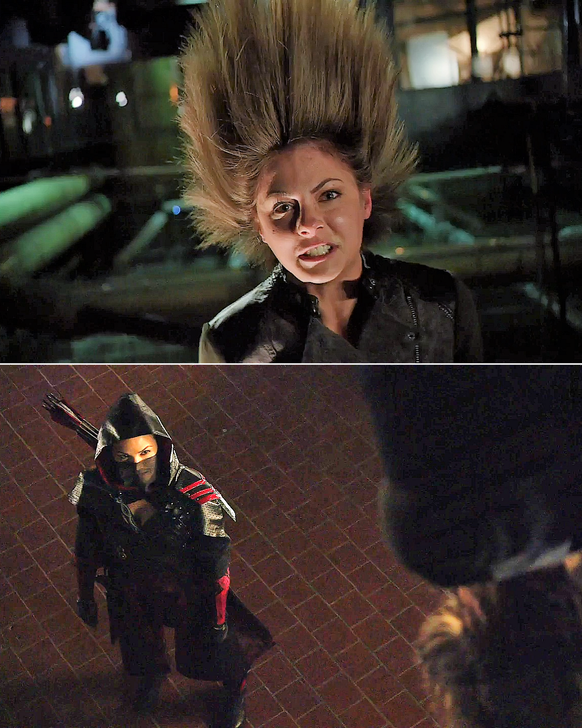 Hostage Thea threatens Nyssa