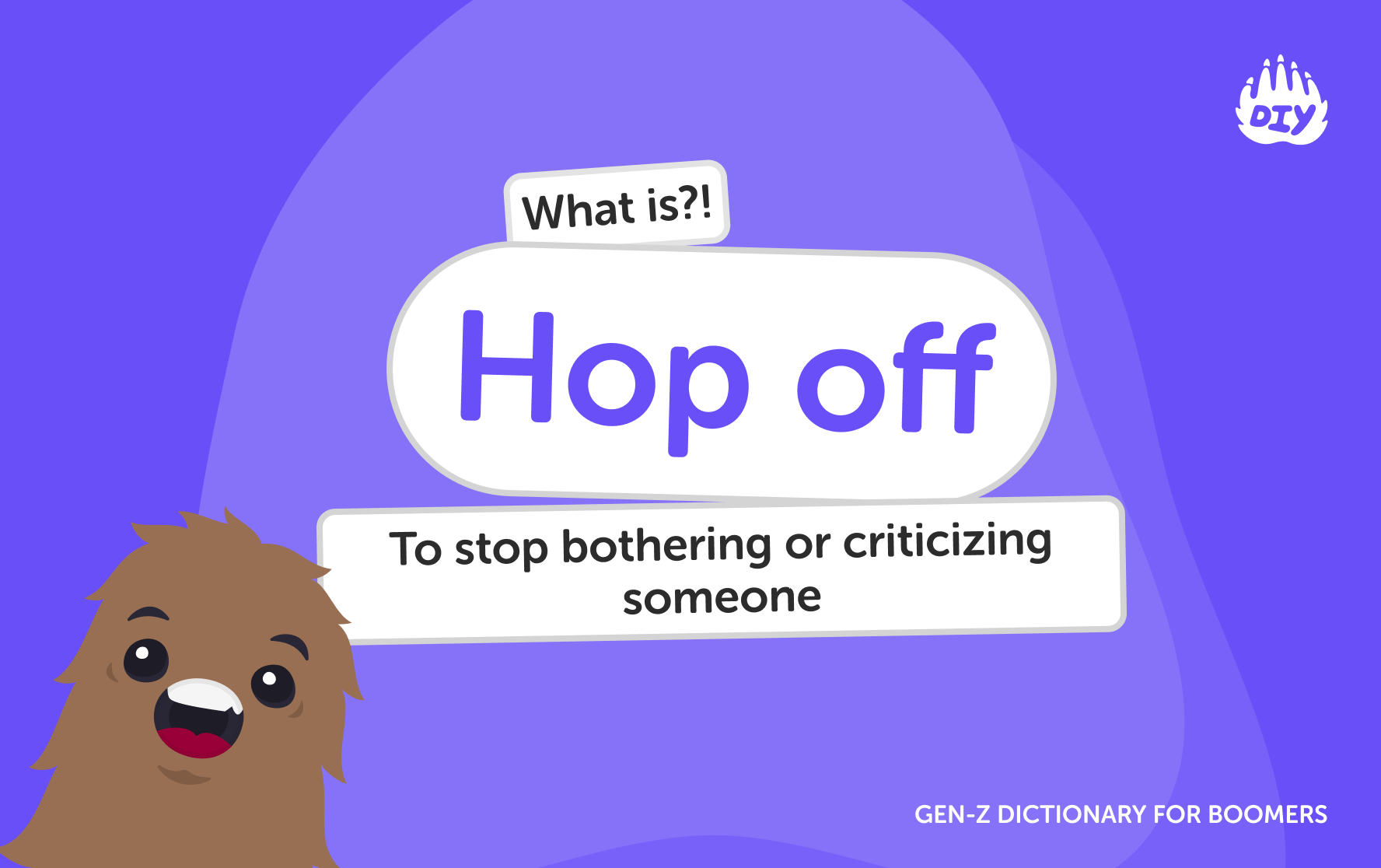 What does Definition of Hop off mean? Meaning & Definition | Gen Z ...
